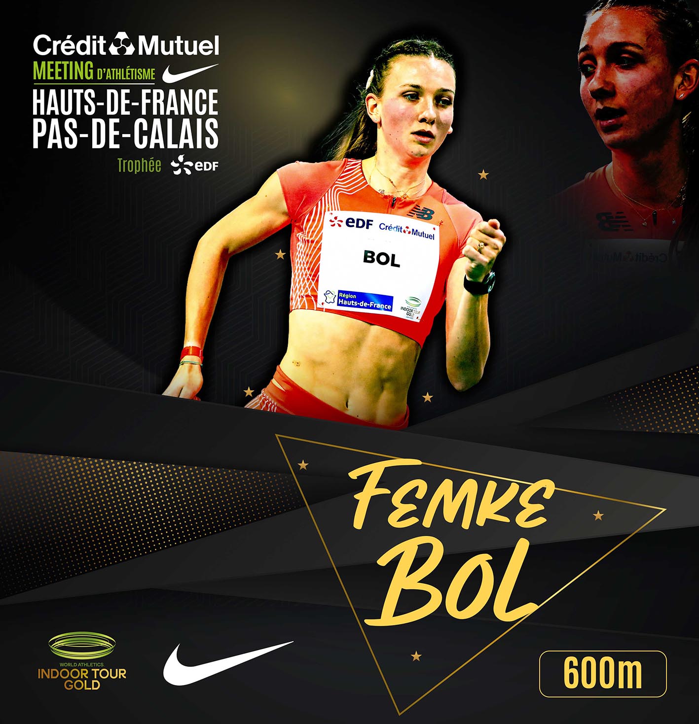 L'impressionnante Femke BOL s'attaquera à la meilleure performance mondiale tout temps sur 600m